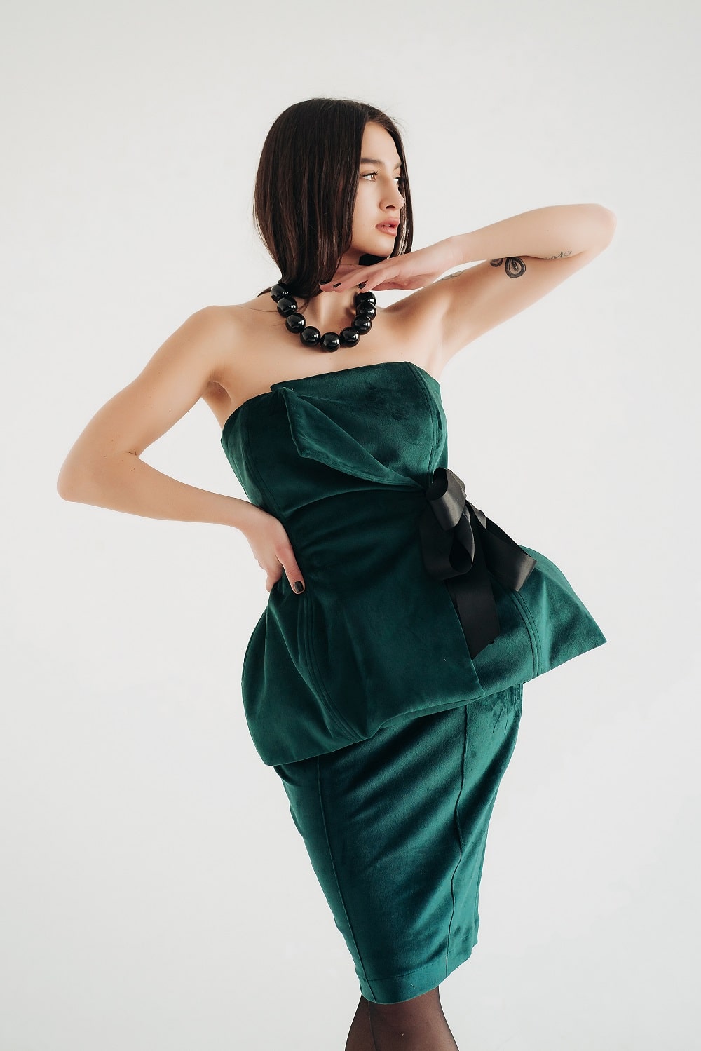 Velvet corset